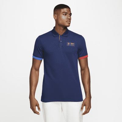 The Nike Polo FC Barcelona Men s Nike Dri FIT Slim Fit Polo. Nike